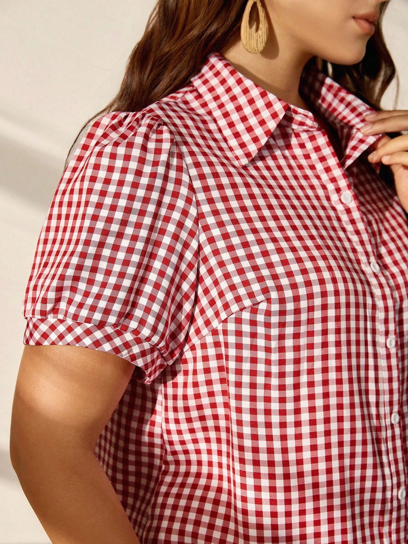 Camisa Plus Size Xadrez