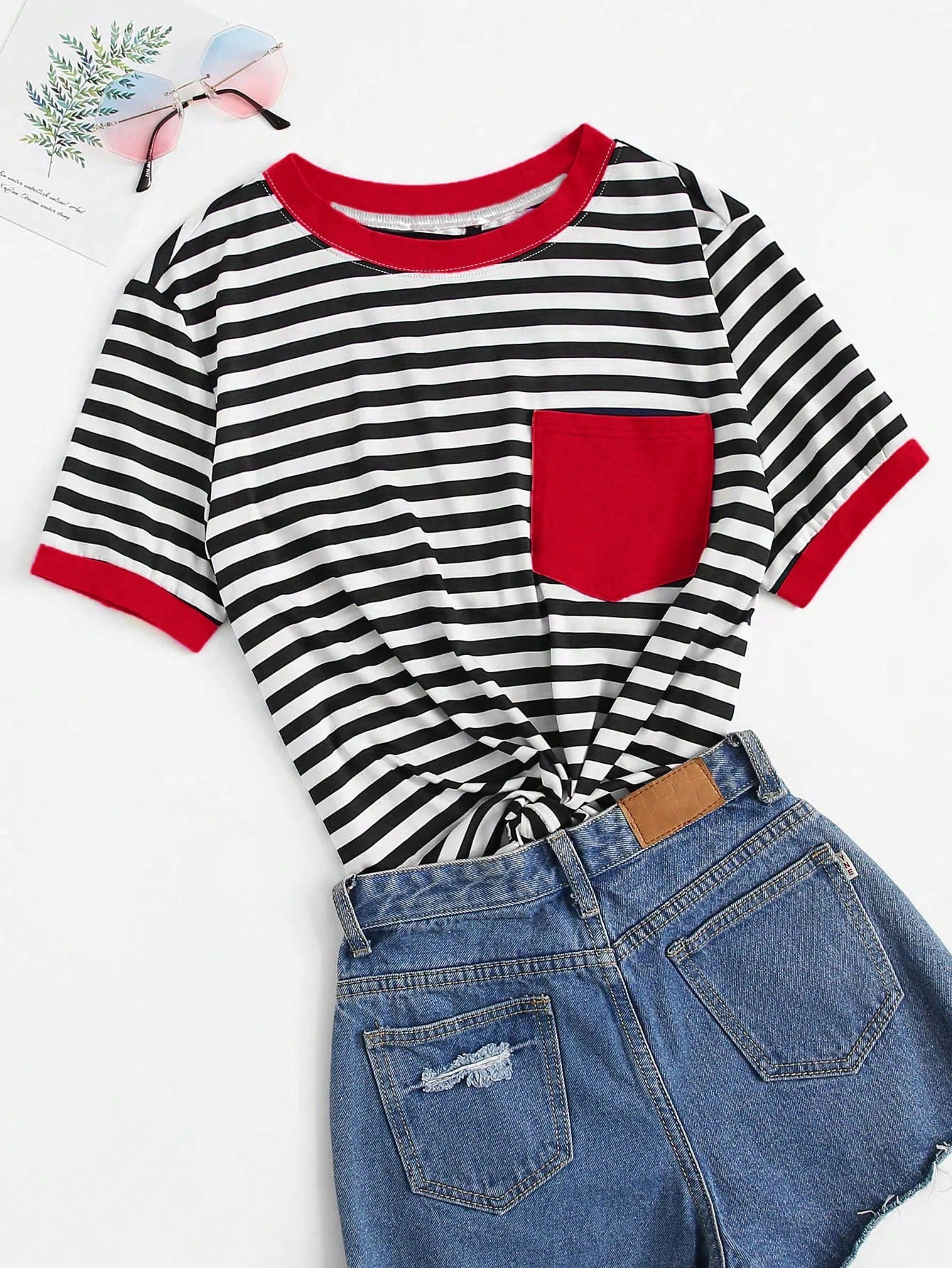 Camiseta Plus Size Listrada