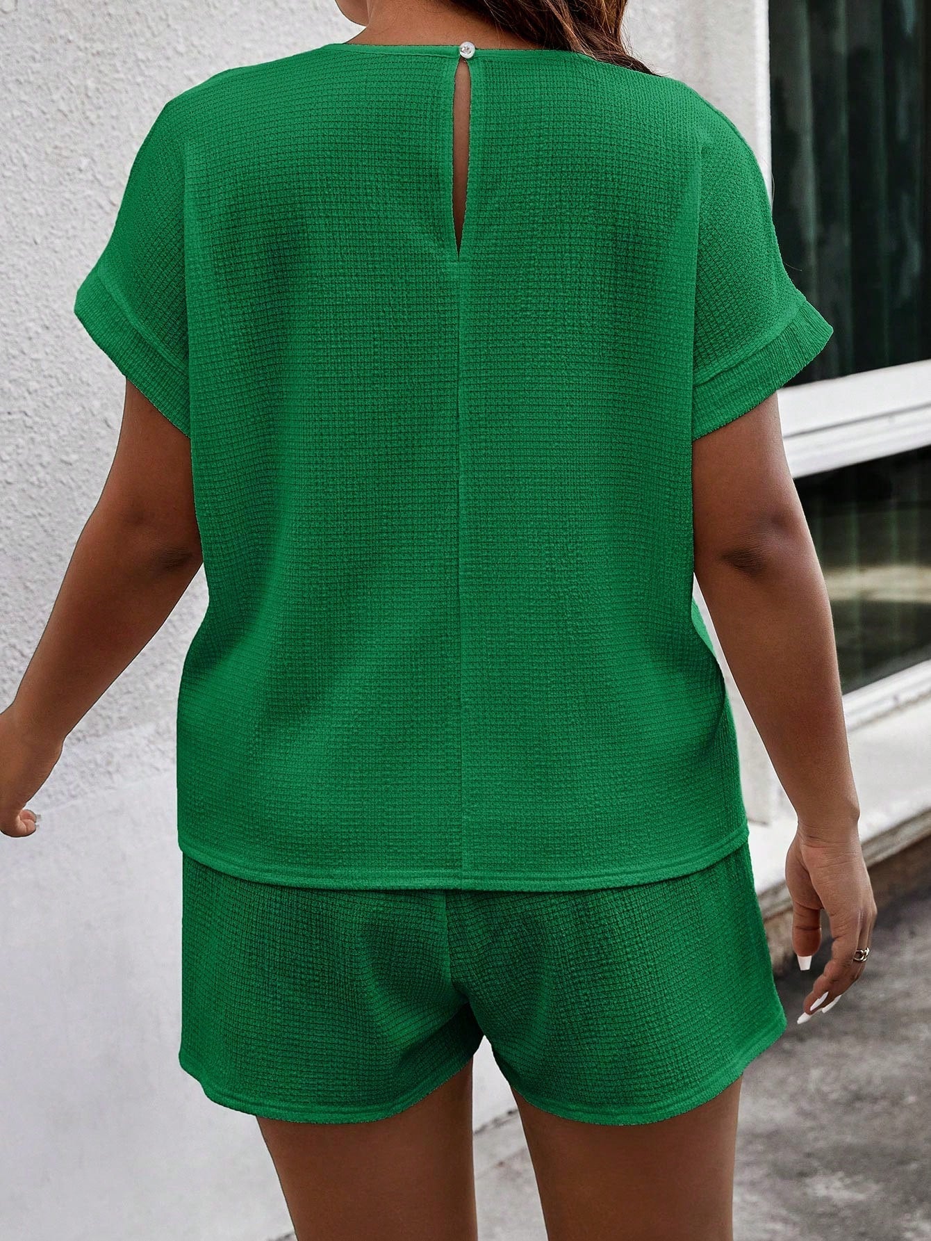 Conjunto Plus Size de Manga Morcego