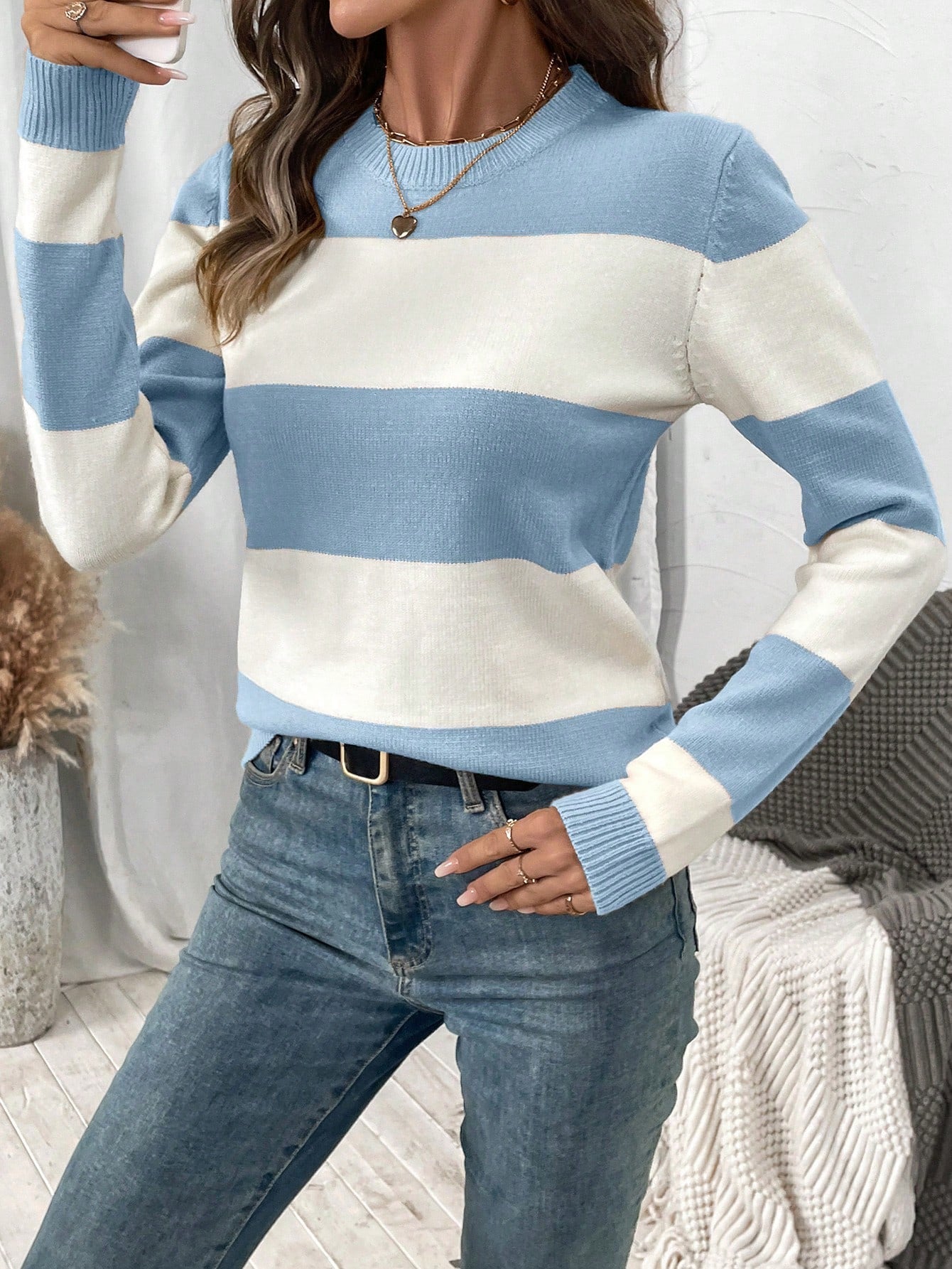 Suéter Listrado Catarinna