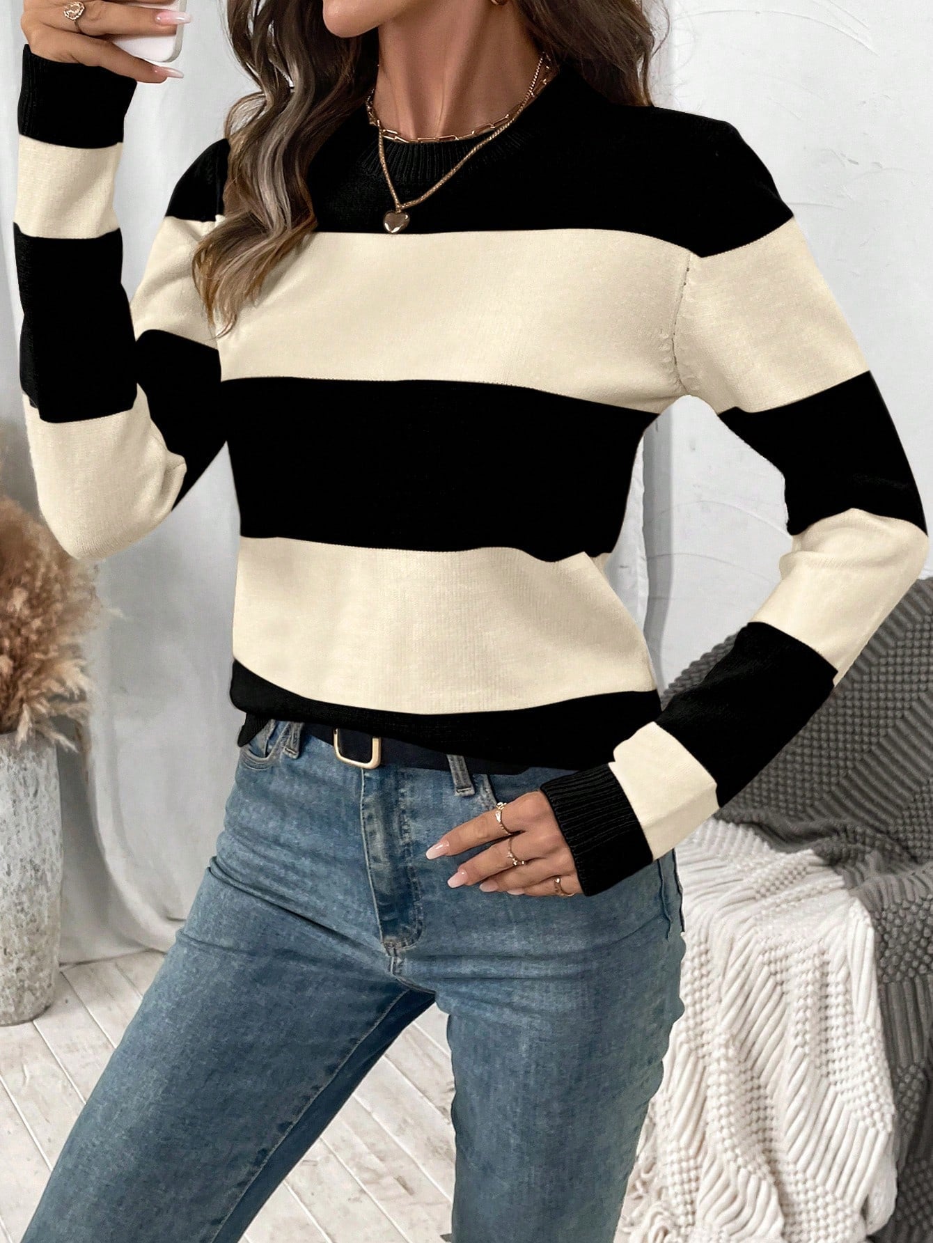 Suéter Listrado Catarinna