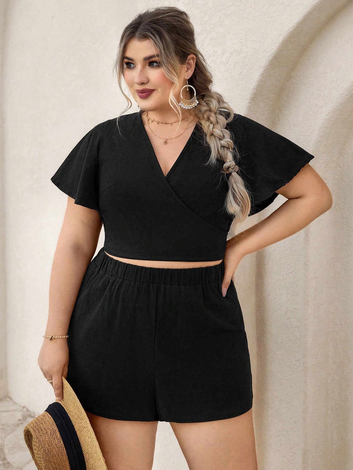 Conjunto Plus Size Tropical Butterfly