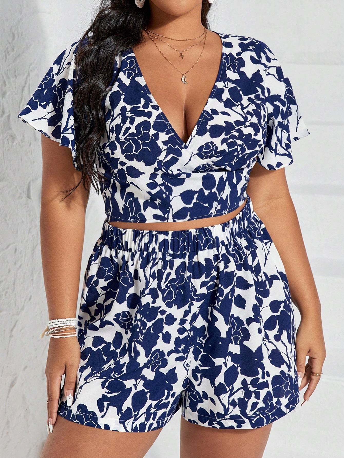 Conjunto Plus Size Tropical Butterfly