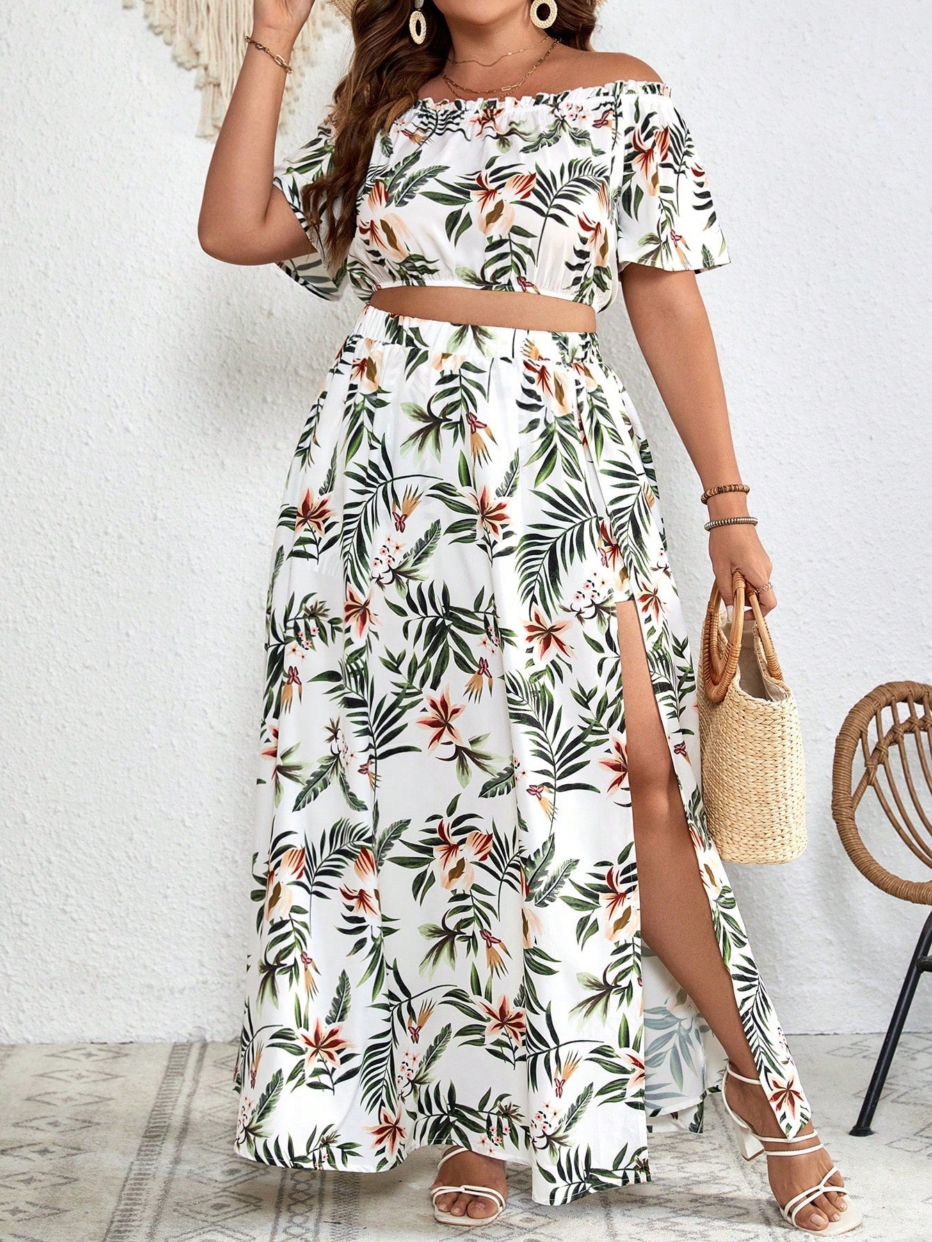 Conjunto Plus Size Tropical Breeze Set