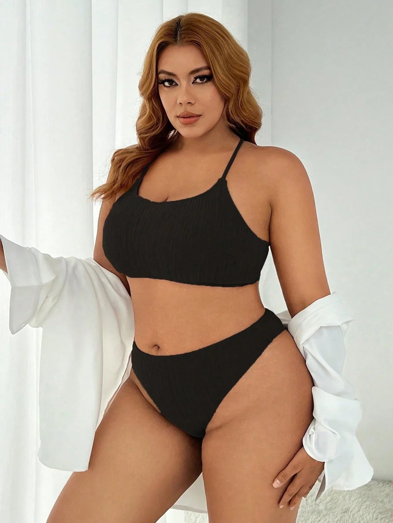 Biquíni Plus Size Canelado Fio
