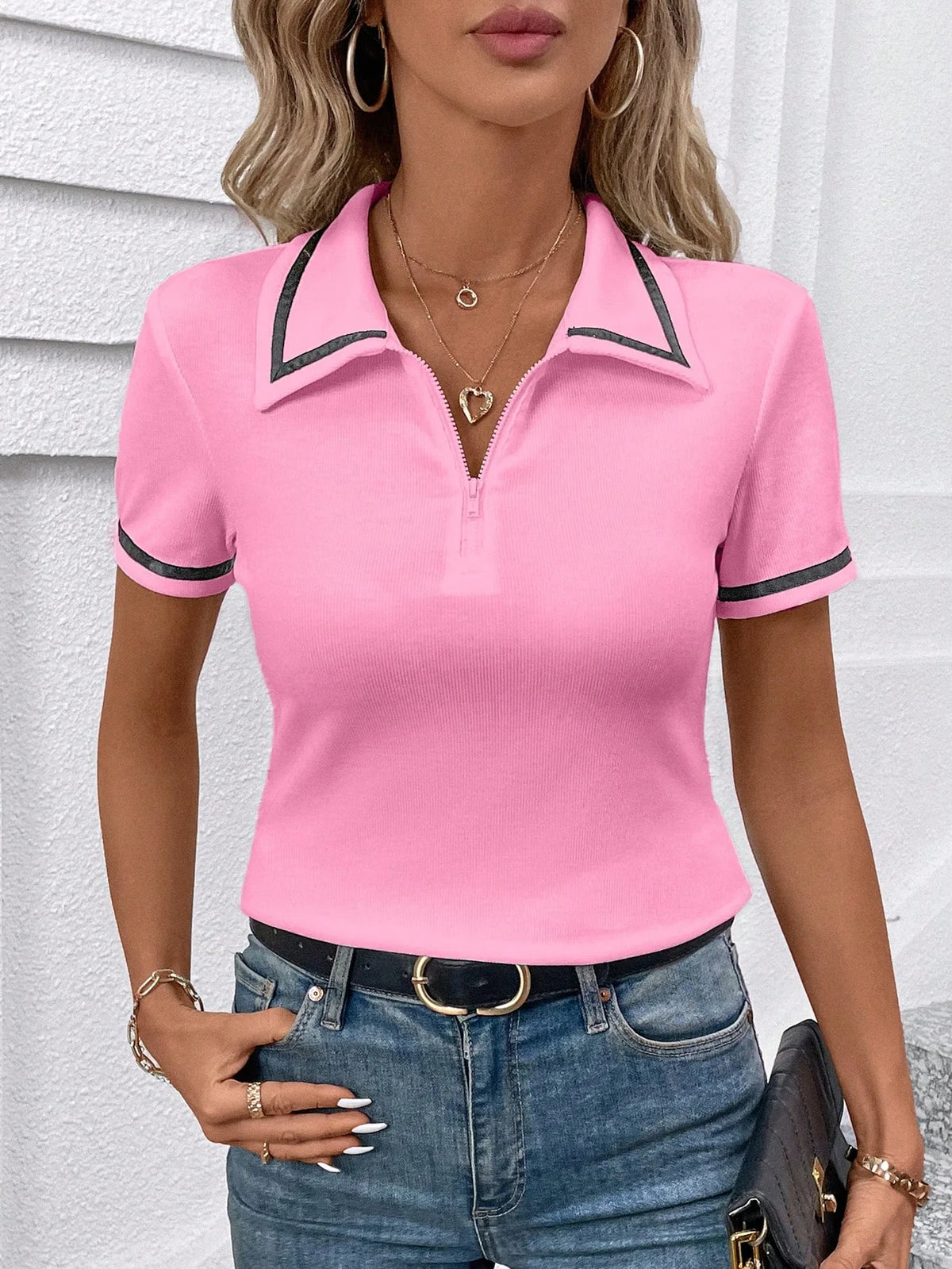 Camisa Polo Manga Curta Grace