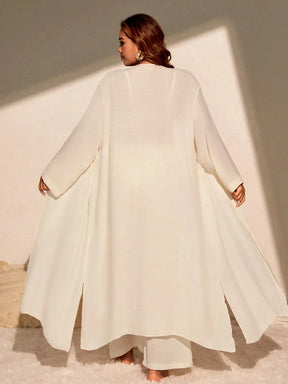 Saída 2 Peças Plus Size Casual