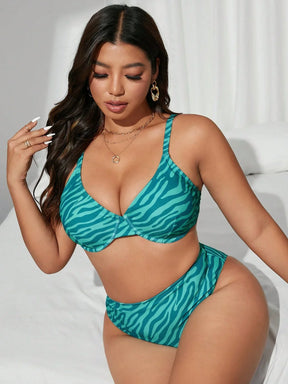 Biquíni Plus Size Zebra