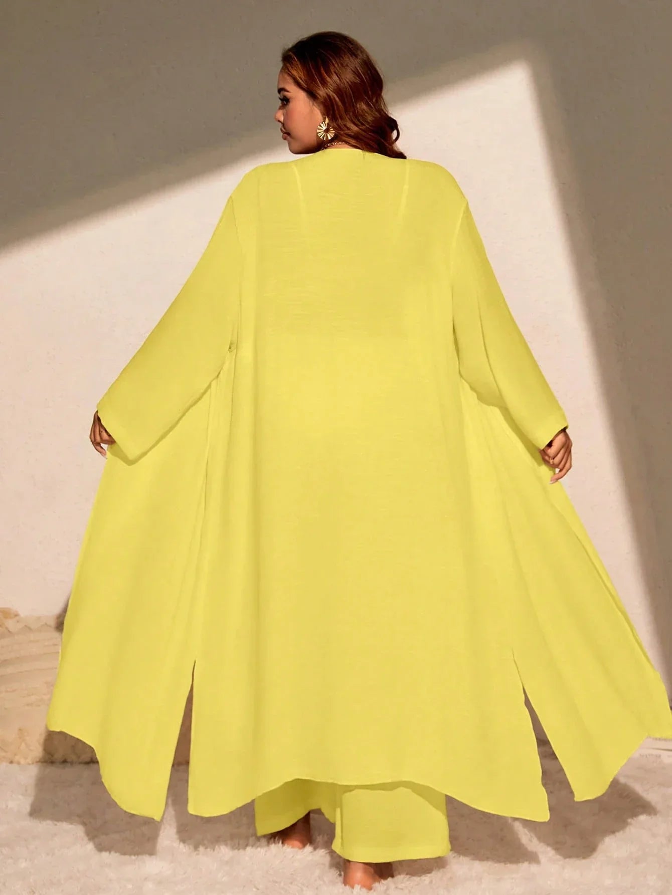 Saída 2 Peças Plus Size Casual