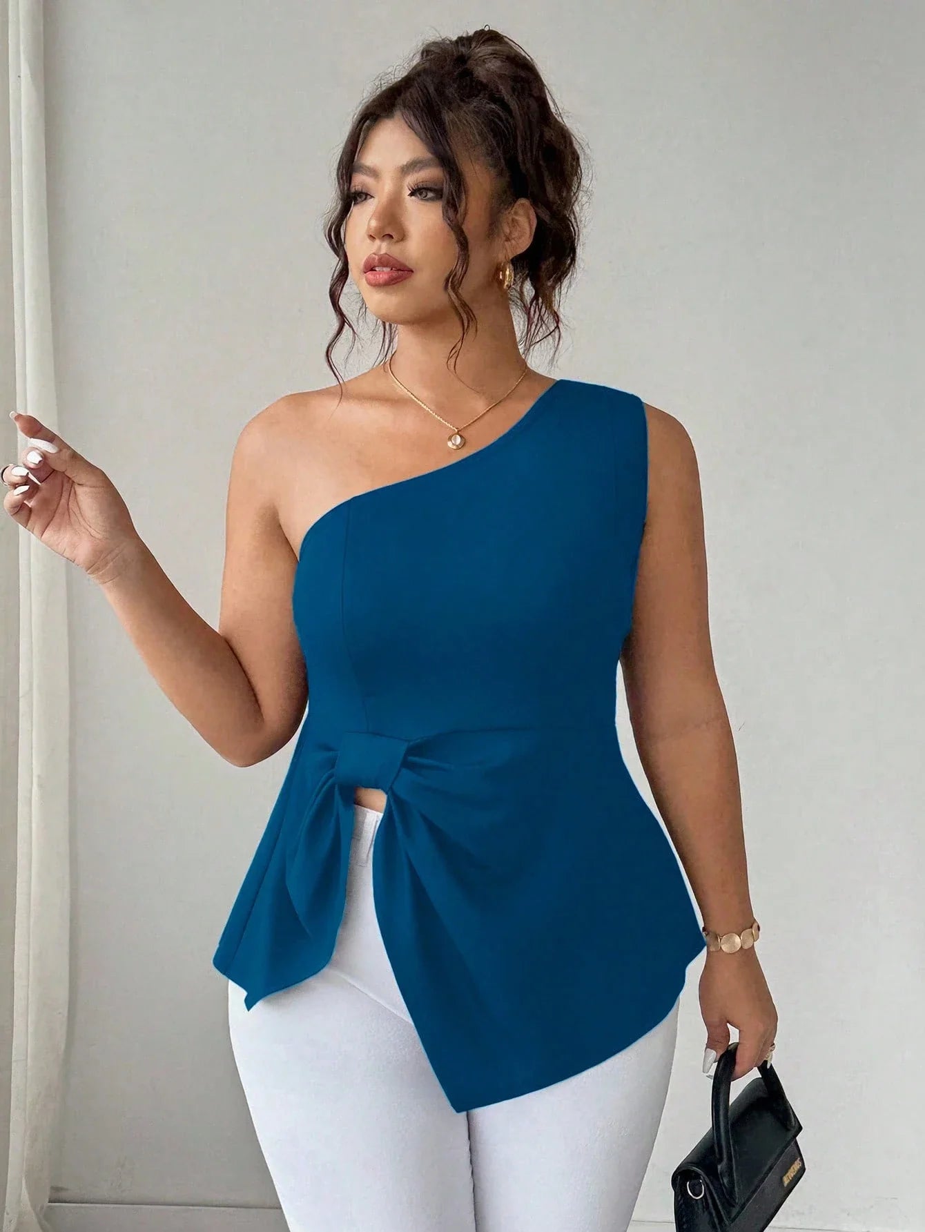 Blusa Um Ombro Plus Size Harper