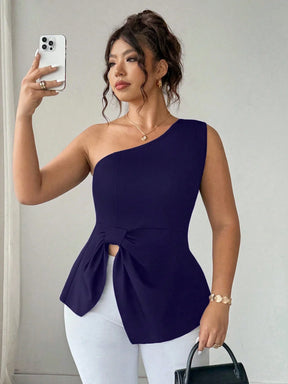 Blusa Um Ombro Plus Size Harper