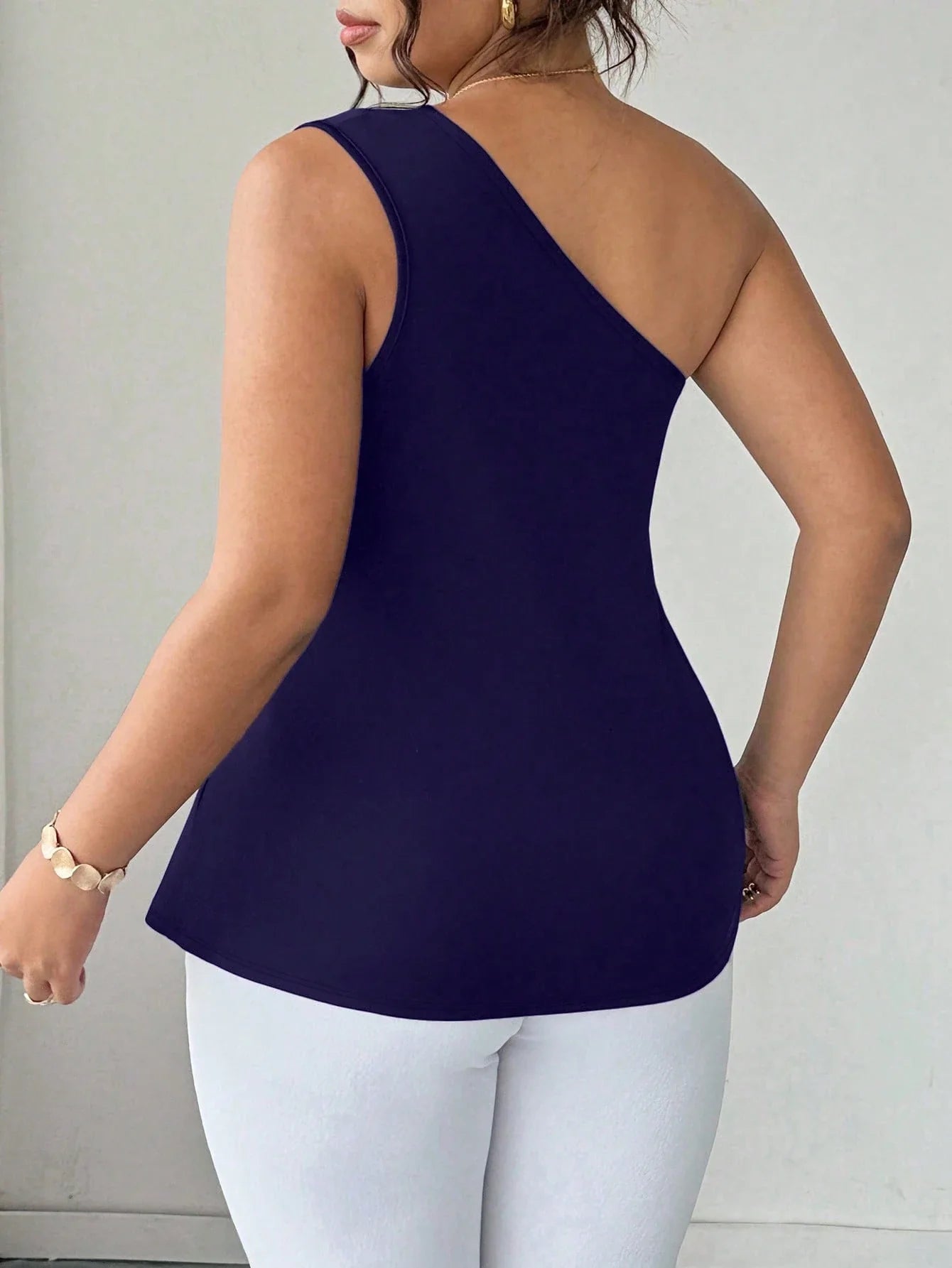 Blusa Um Ombro Plus Size Harper