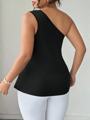 Blusa Um Ombro Plus Size Harper