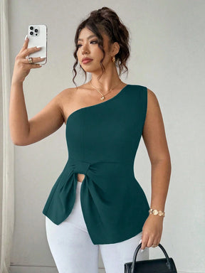 Blusa Um Ombro Plus Size Harper