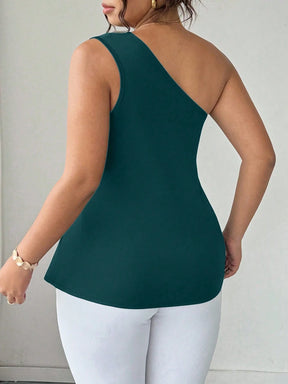 Blusa Um Ombro Plus Size Harper
