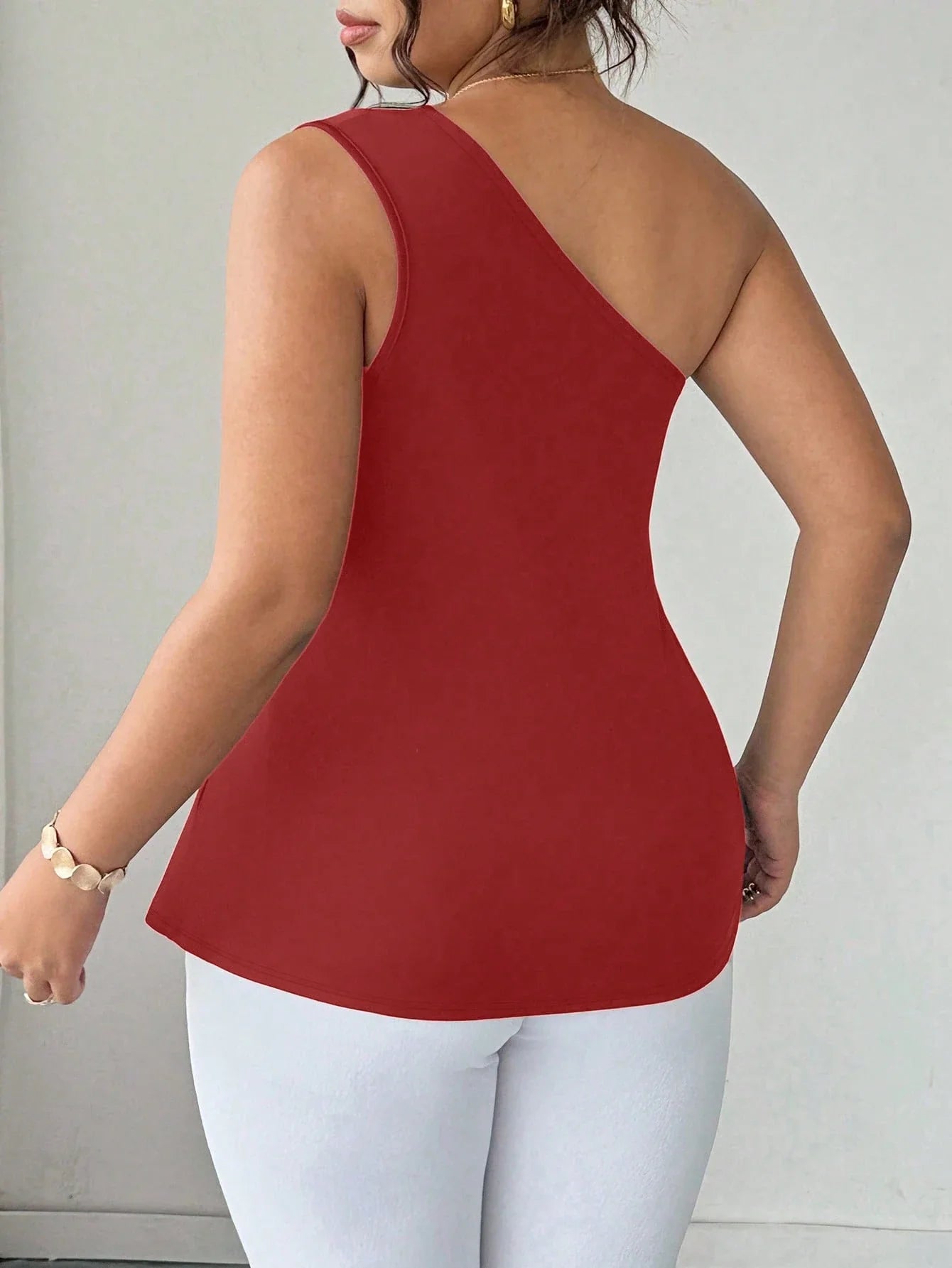 Blusa Um Ombro Plus Size Harper