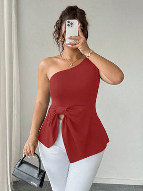 Blusa Um Ombro Plus Size Harper