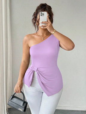 Blusa Um Ombro Plus Size Harper