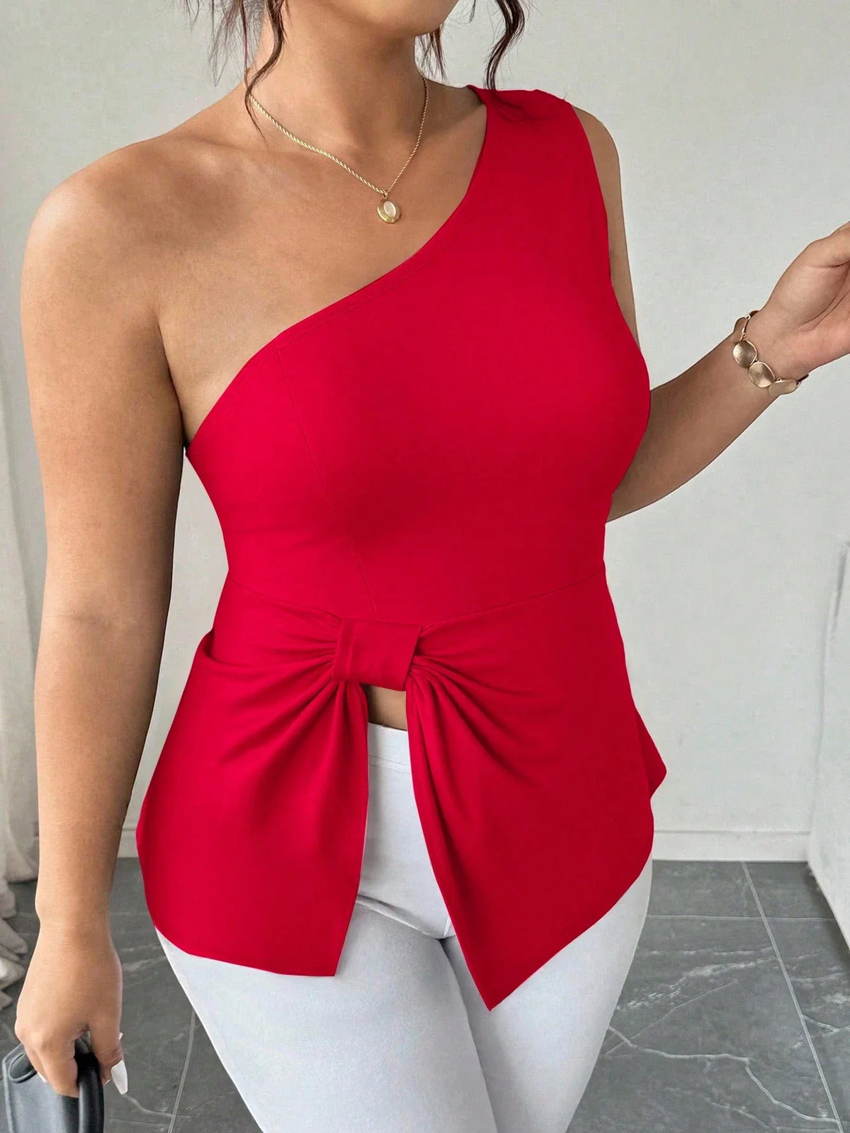 Blusa Um Ombro Plus Size Harper