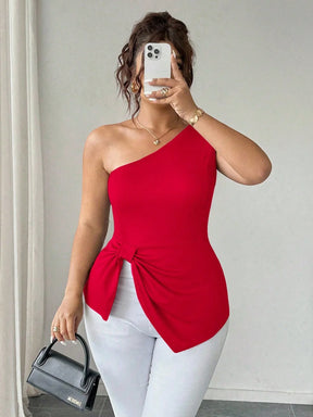 Blusa Um Ombro Plus Size Harper