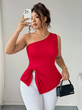 Blusa Um Ombro Plus Size Harper