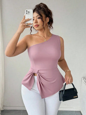 Blusa Um Ombro Plus Size Harper