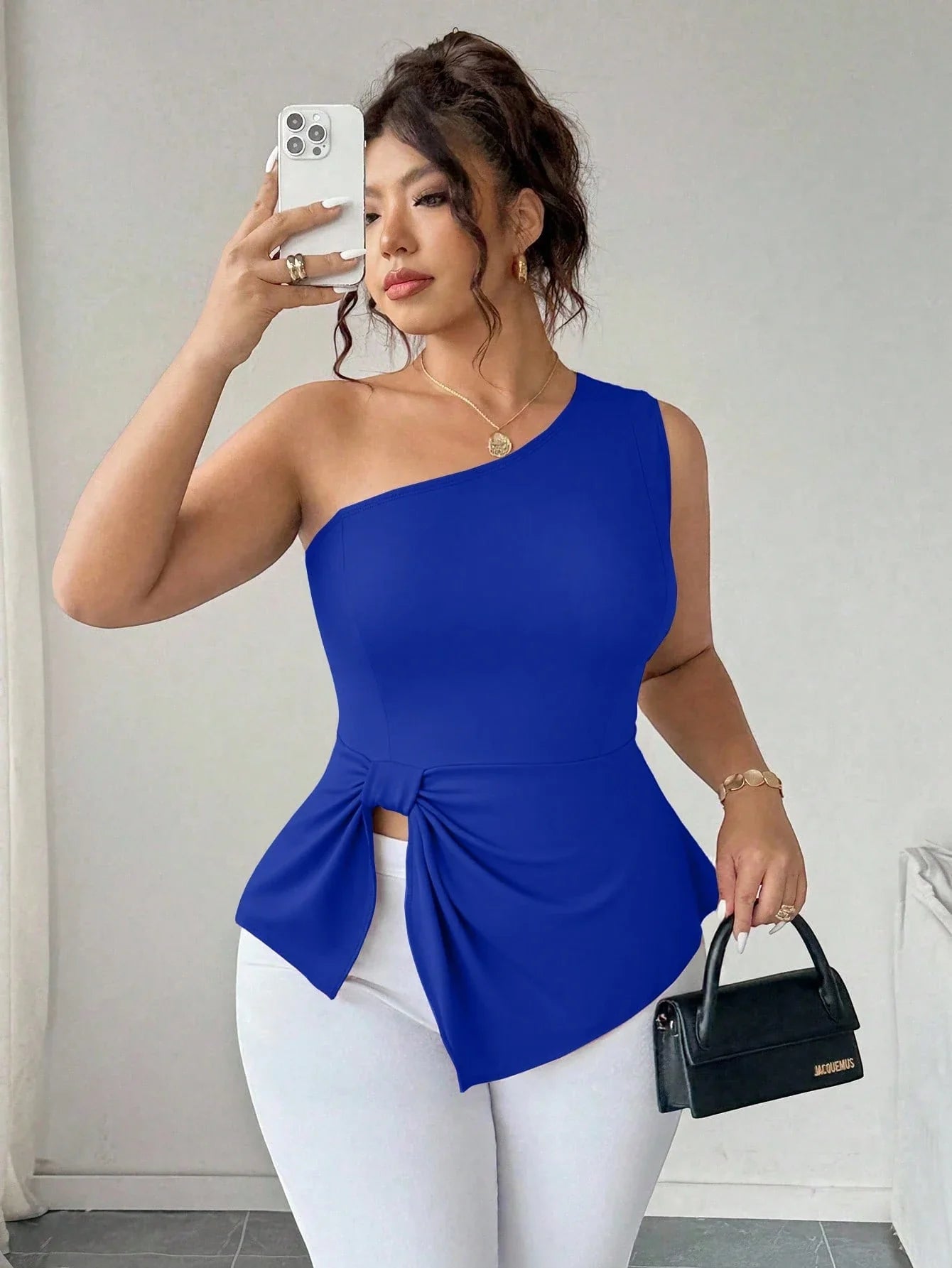 Blusa Um Ombro Plus Size Harper