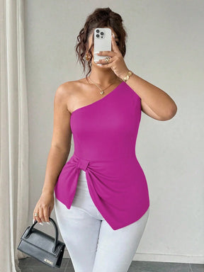 Blusa Um Ombro Plus Size Harper