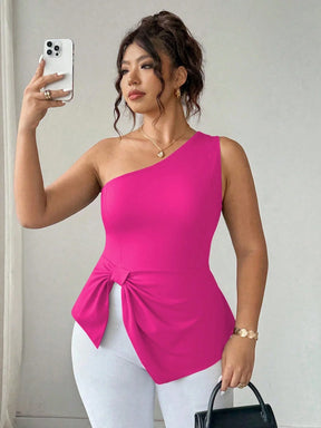 Blusa Um Ombro Plus Size Harper