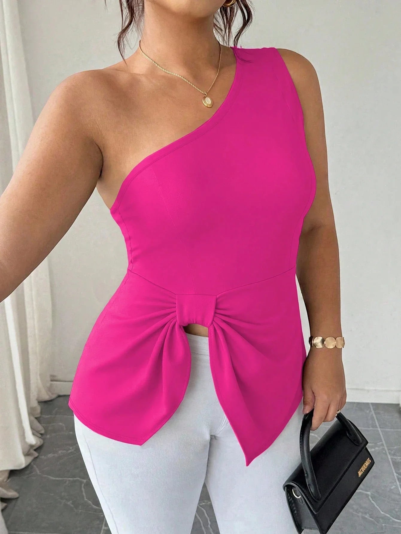 Blusa Um Ombro Plus Size Harper