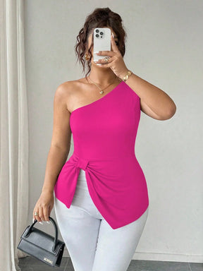 Blusa Um Ombro Plus Size Harper