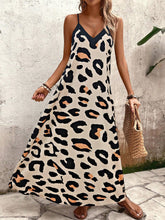 Vestido Longo Casual Animal Print