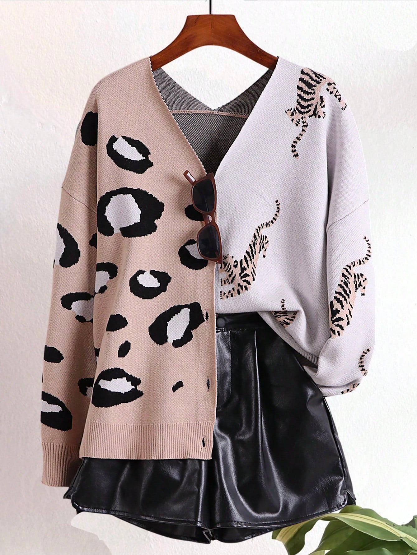 Cardigan Estampado Leopardo
