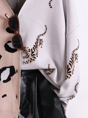Cardigan Estampado Leopardo