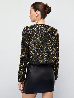 Bomber Em Paetê De Frio