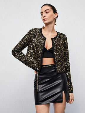 Bomber Em Paetê De Frio