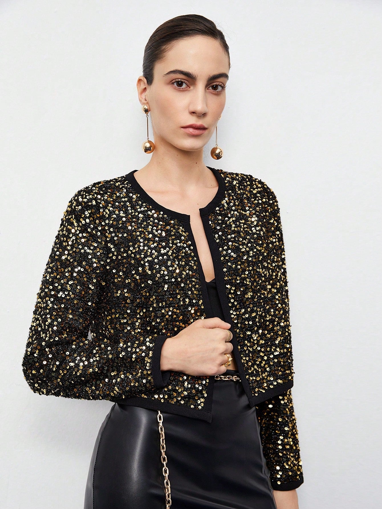 Bomber Em Paetê De Frio