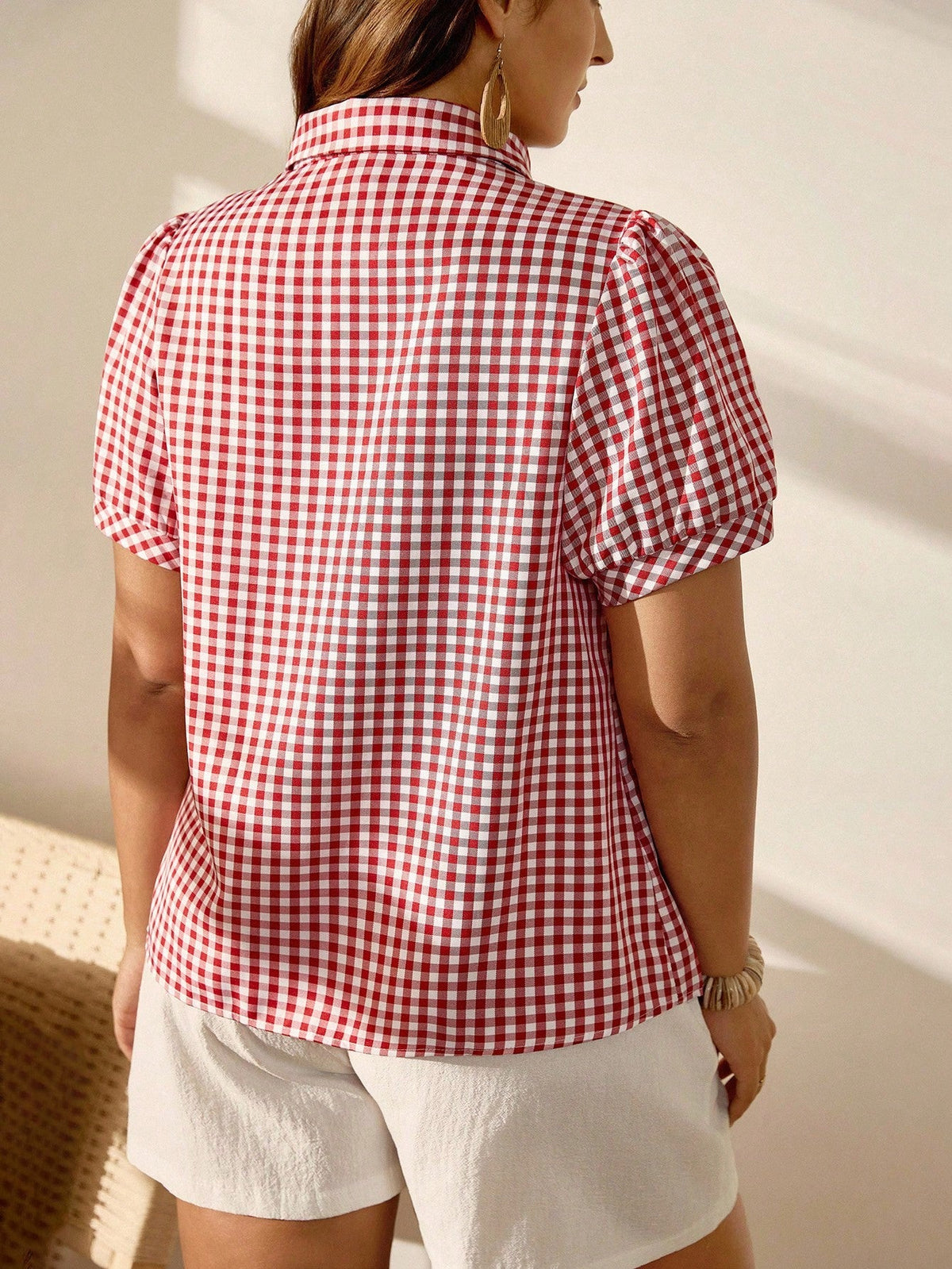 Camisa Plus Size Xadrez