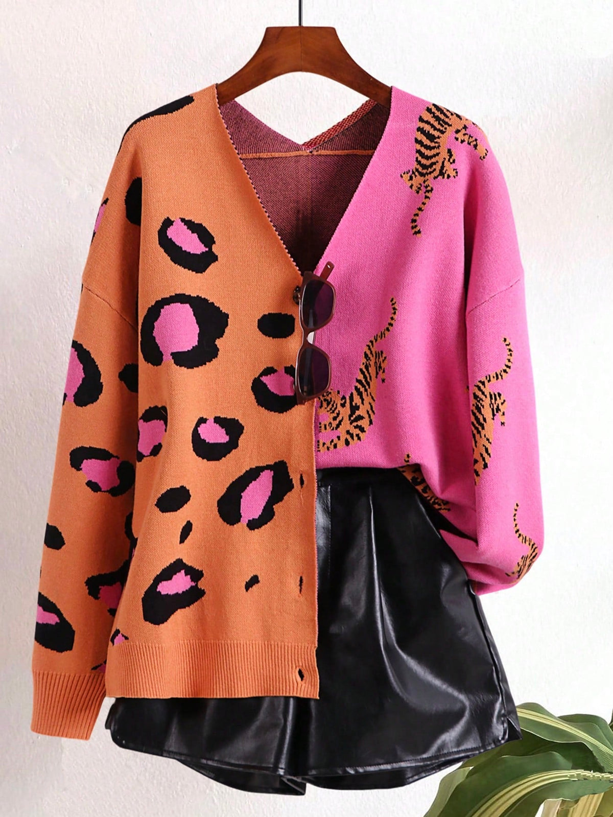 Cardigan Estampado Leopardo