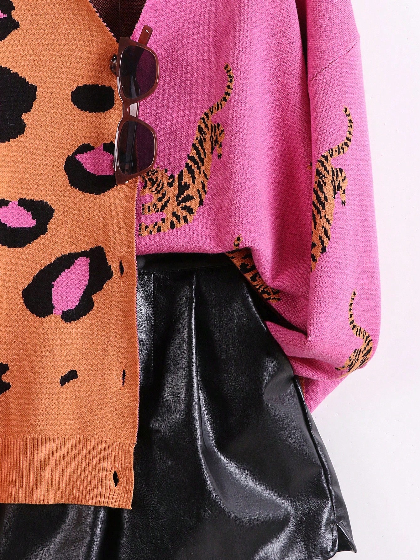 Cardigan Estampado Leopardo