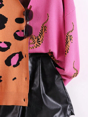 Cardigan Estampado Leopardo