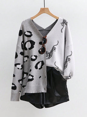 Cardigan Estampado Leopardo