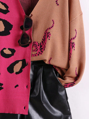 Cardigan Estampado Leopardo