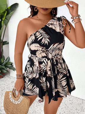 Macaquinho Plus Size Palmeira Chic