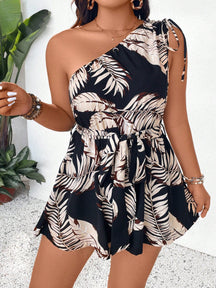 Macaquinho Plus Size Palmeira Chic