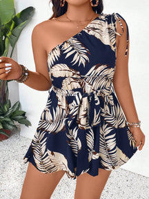 Macaquinho Plus Size Palmeira Chic