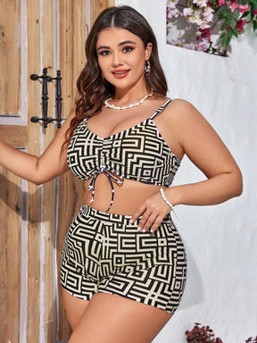 Conjunto de Biquíni Plus Size 3 Peças Elaine