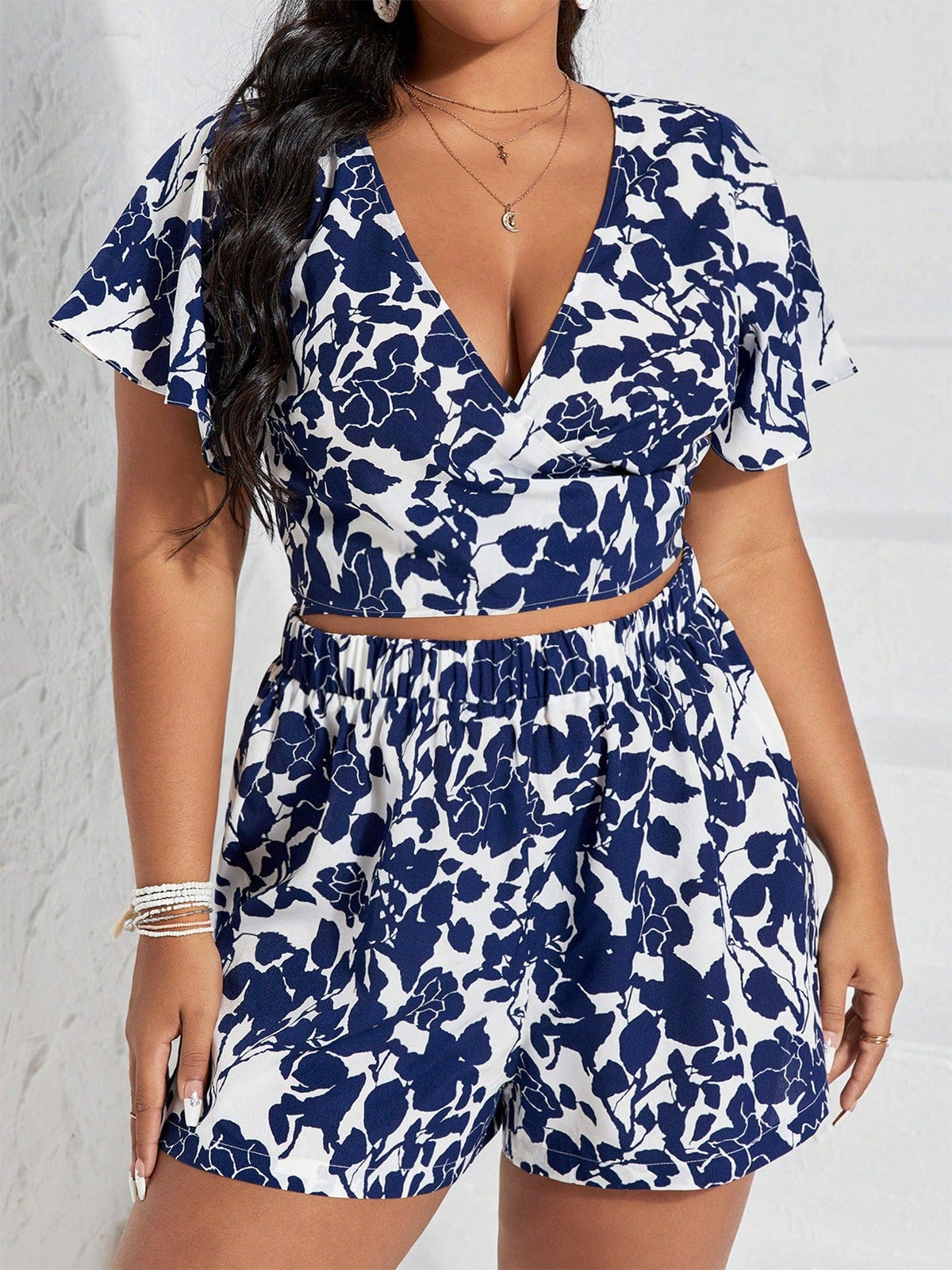 Conjunto Plus Size Tropical Butterfly