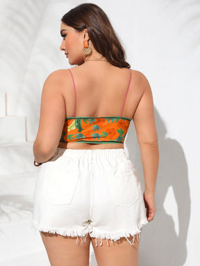 Top Praiano Floral Plus Size