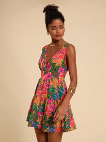 Vestido Decote em V Casual